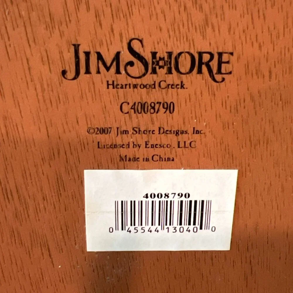 Jim Shore Heartwood Creek 2007 nativity creche manger wooden patchwork quilt - Picture 3 of 12